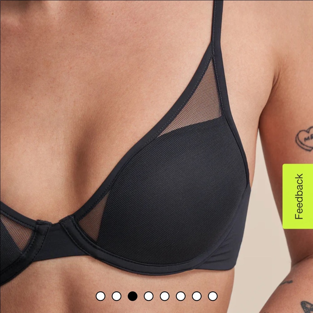 NWOT Pepper Classic All You Bra Black 34B / Black